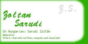 zoltan sarudi business card
